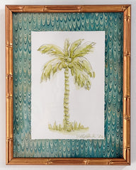 Chartreuse Toile Palm No. 1