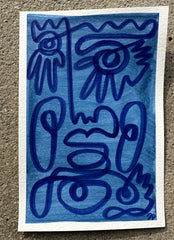 Mini Fingers and Faces in Blues