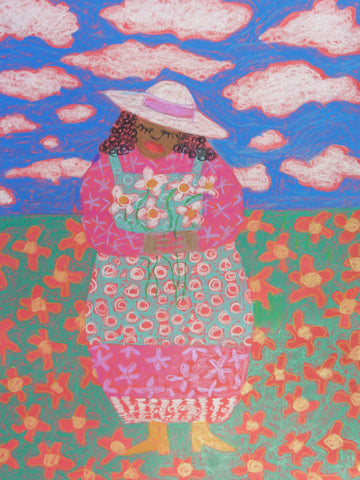 Gullah Girl in White Hat