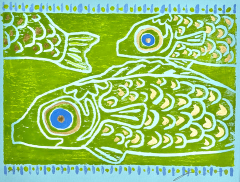 Blue Green Fishies