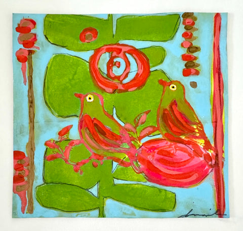 Pink Pomelo Birds