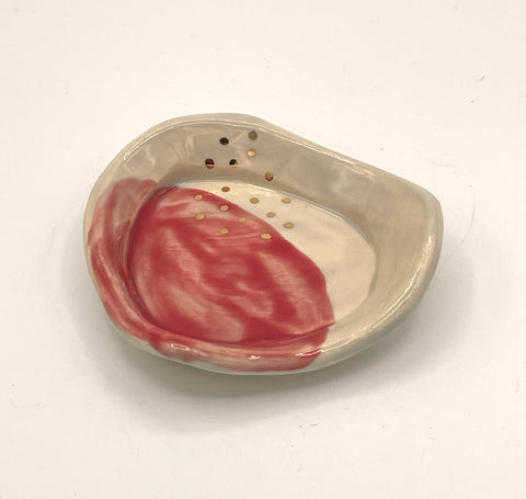 Jewelry Dish, Red 1