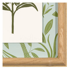 Peruvian Lily Linocut Green