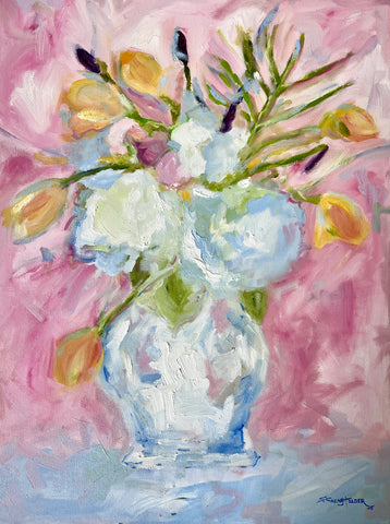 Floral and Palm Fronds