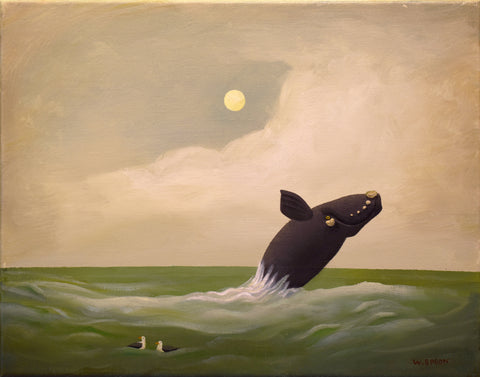 Right Whale Breaching