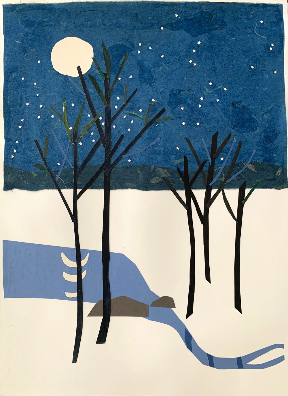Collage, Stars and Moon II