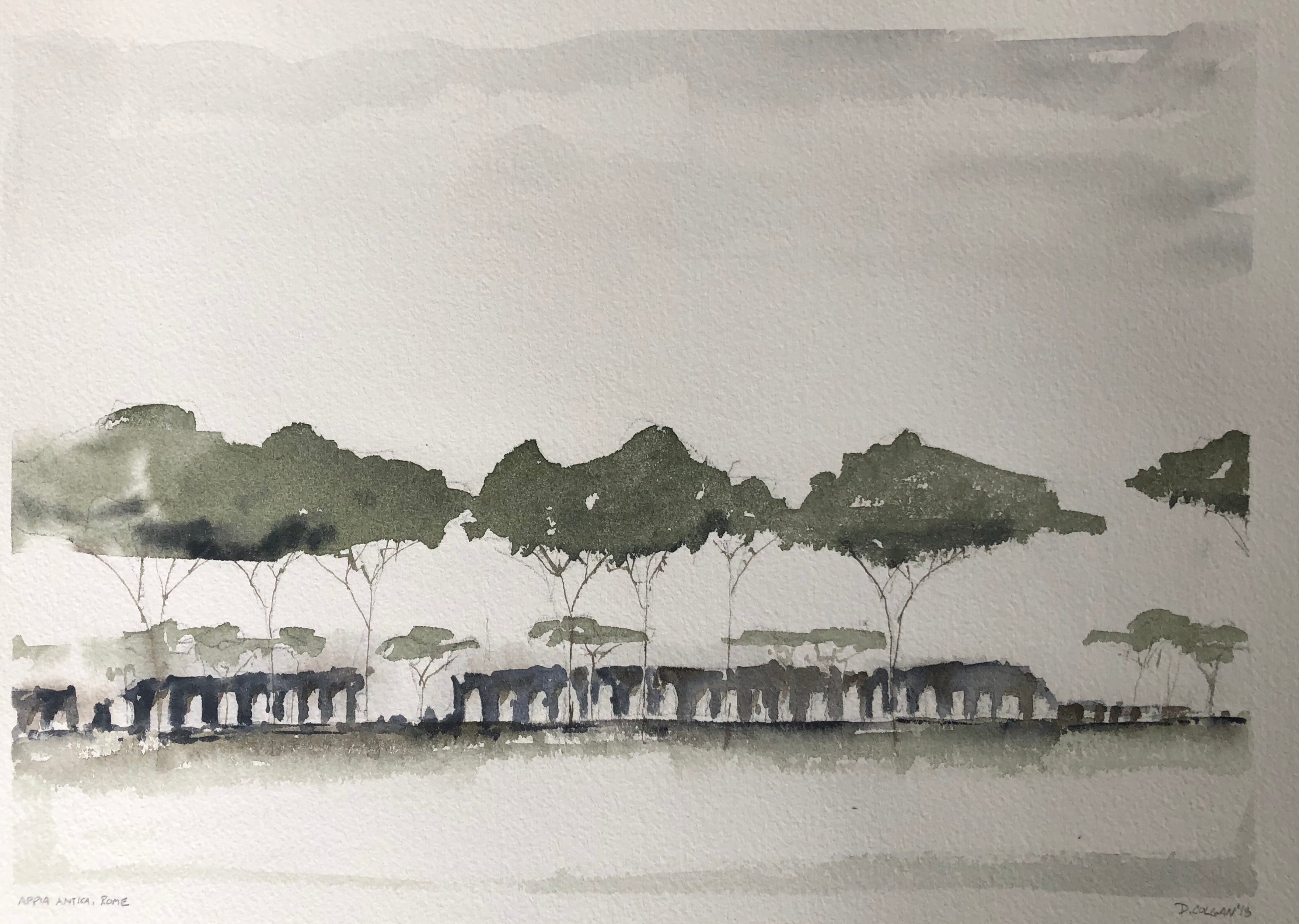 Via Appia Aquaduct, Distant