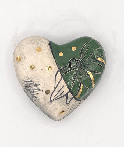 Flower Ceramic Wall Heart