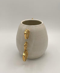 Gold Medallion Vase - Medium