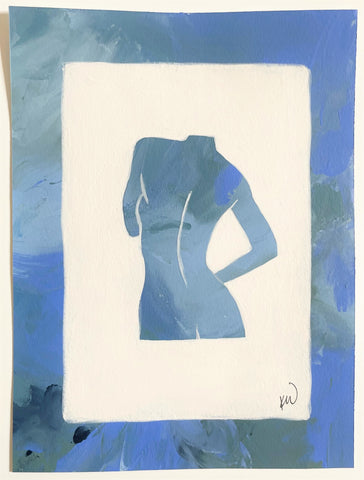 Silhouette in French Blue