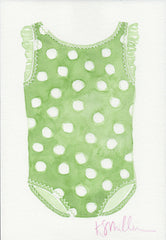 Baby Girl Swimsuit, Green