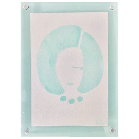 Little Seafoam Green Lady I