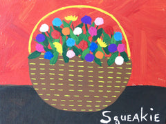 Flowers in Sweetgrass Basket